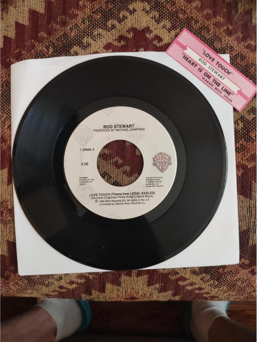 Rod Stewart - love touch - 45 RPM Vinyl NM - w/jukebox tag